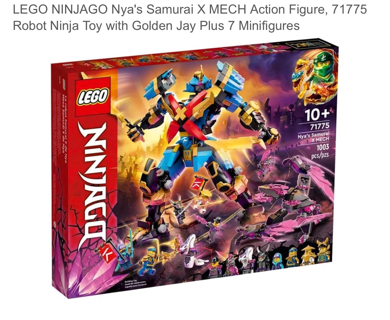 LEGO NINJAGO Nya's Samurai X MECH Action Figure Set 71775