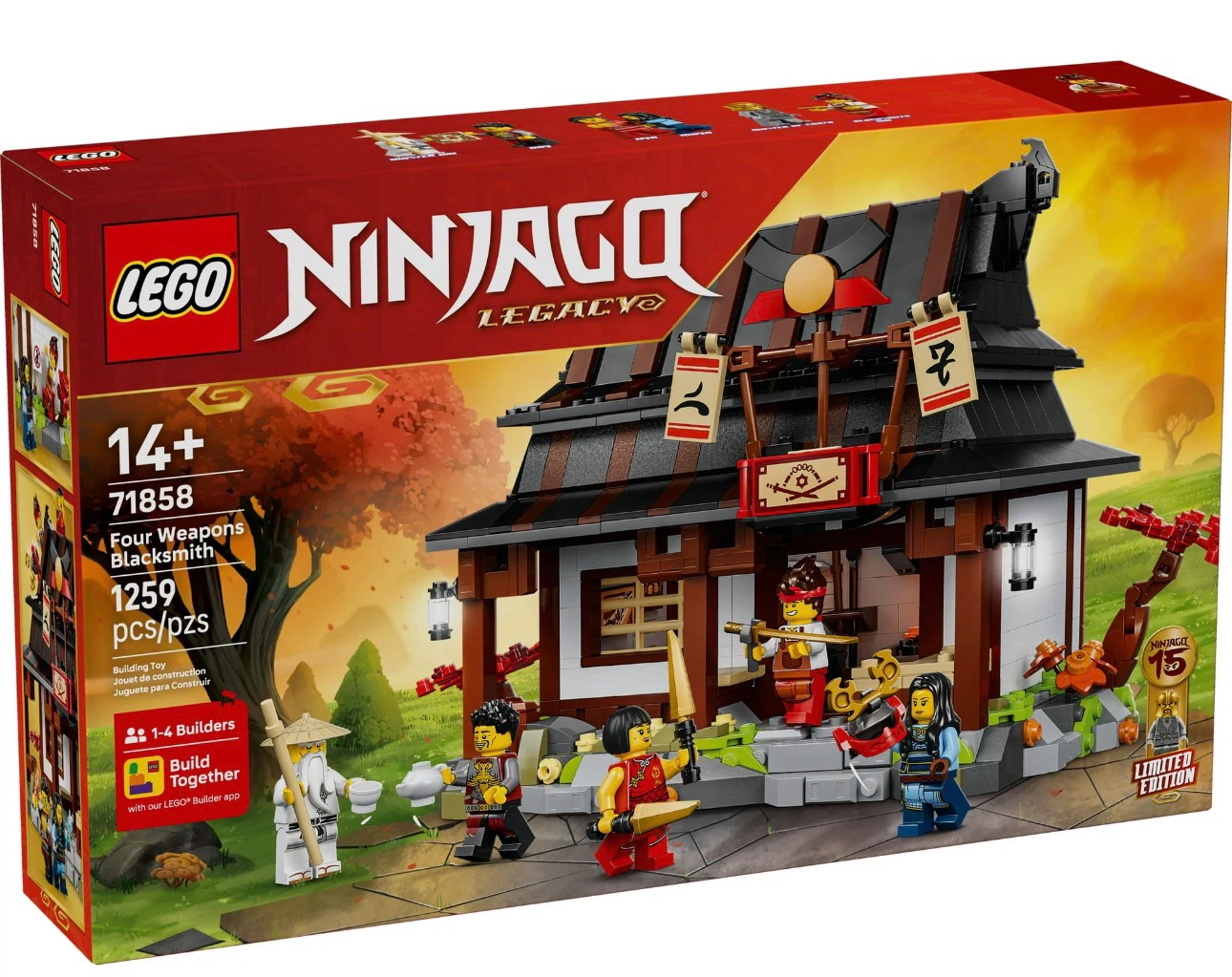 LEGO Ninjago Legacy Four Weapons Blacksmith Set 71858
