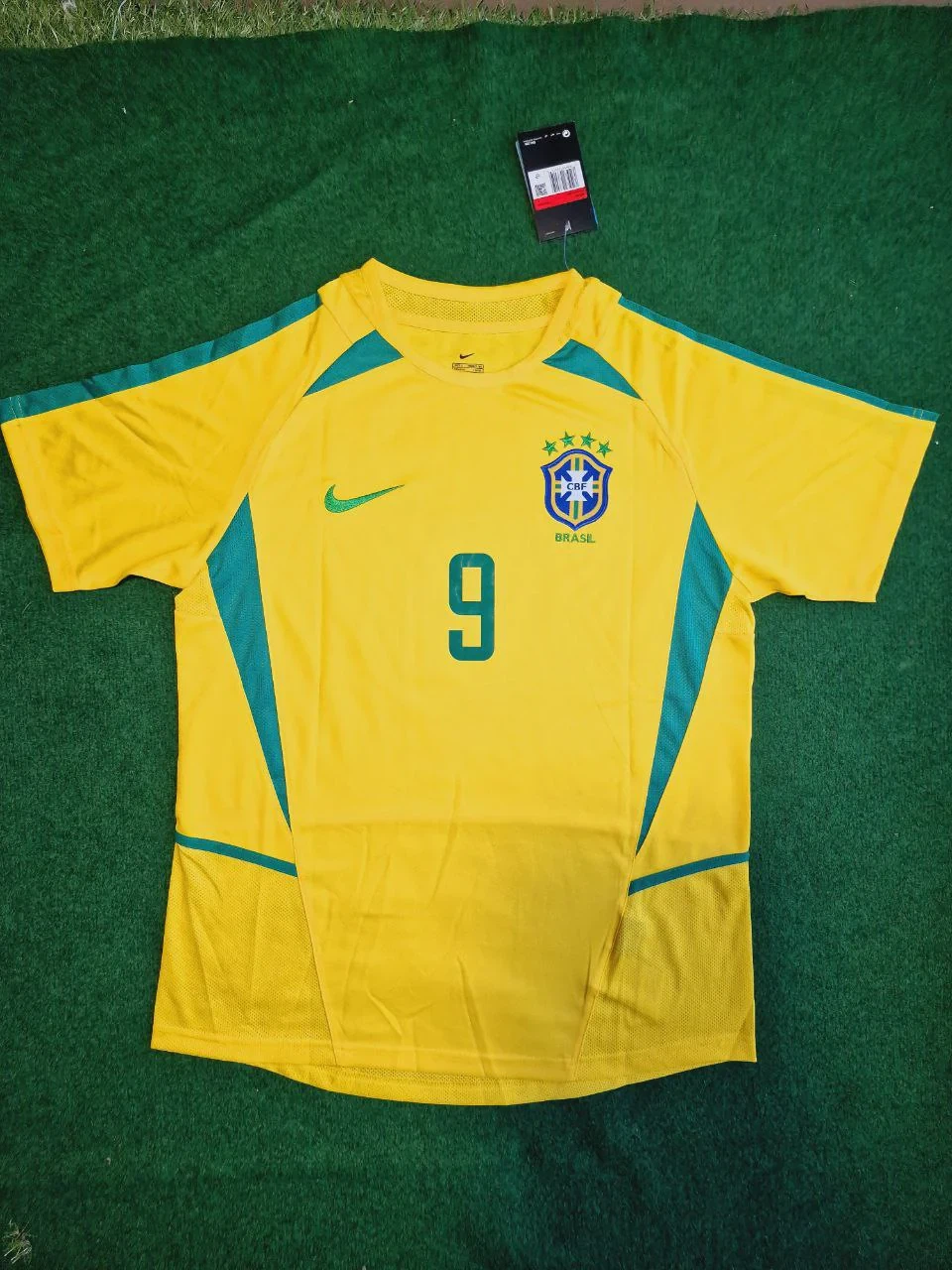Brazil 2002 Ronaldo Home Jersey