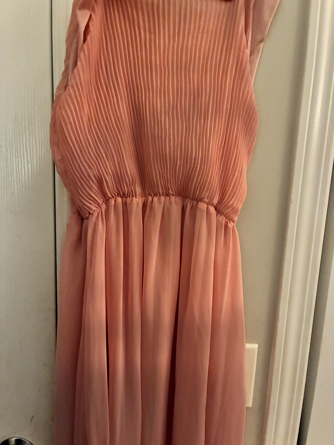 Pink Sleeveless Long Dress