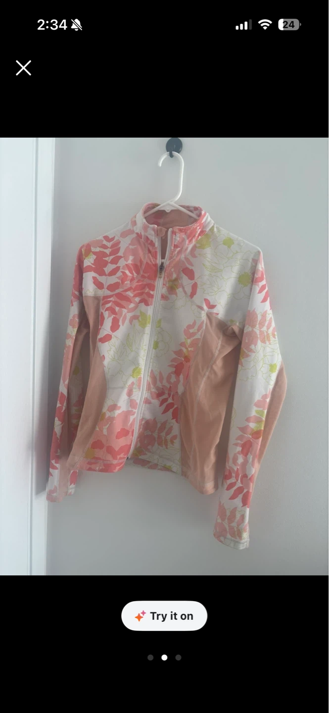 Lululemon Athletic jacket with floral print