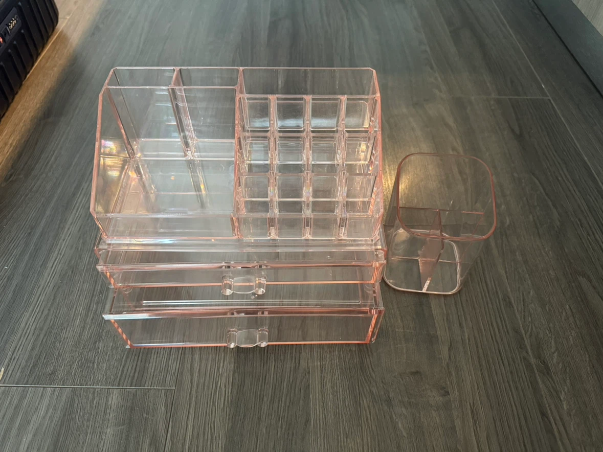 Moving sales- must go makeup storage containers 3pcs
