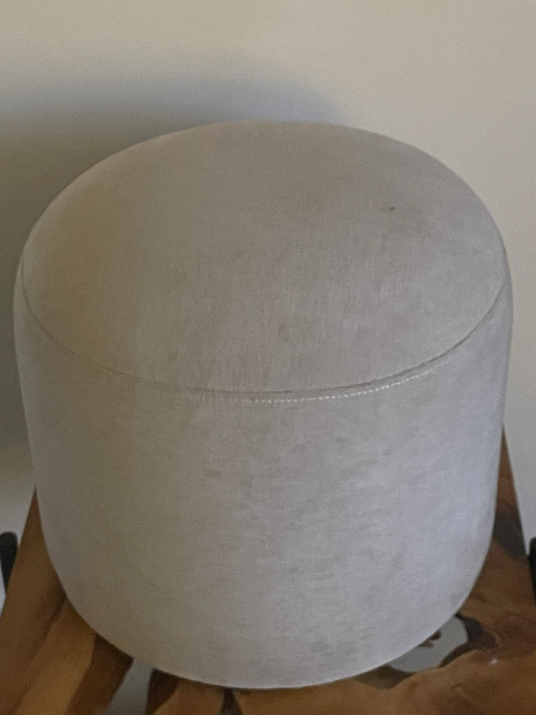Round Upholstered Storage Ottoman
