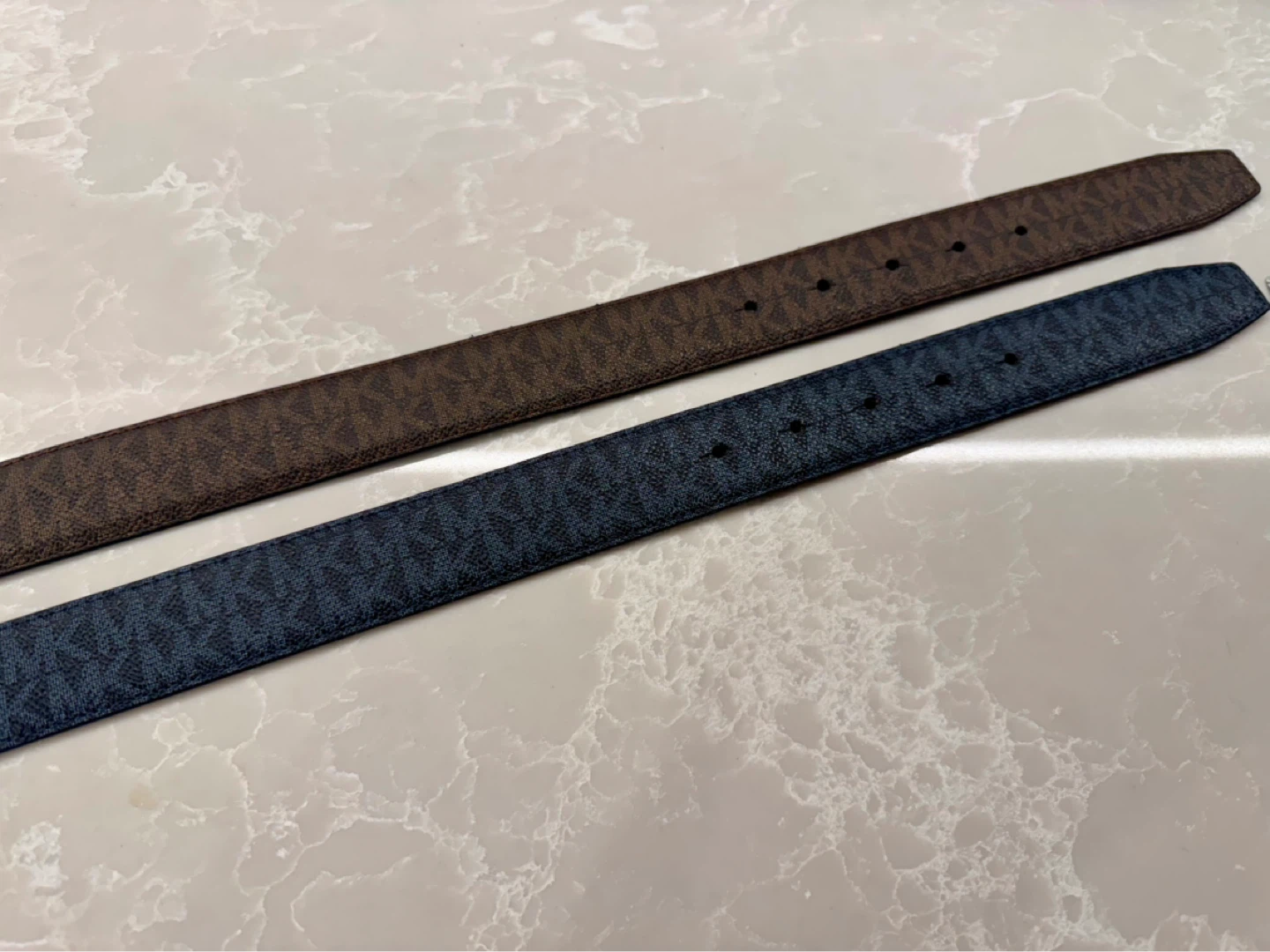Michael Kors Belts - Reversible MK Logo Blue/Brown - photo 2