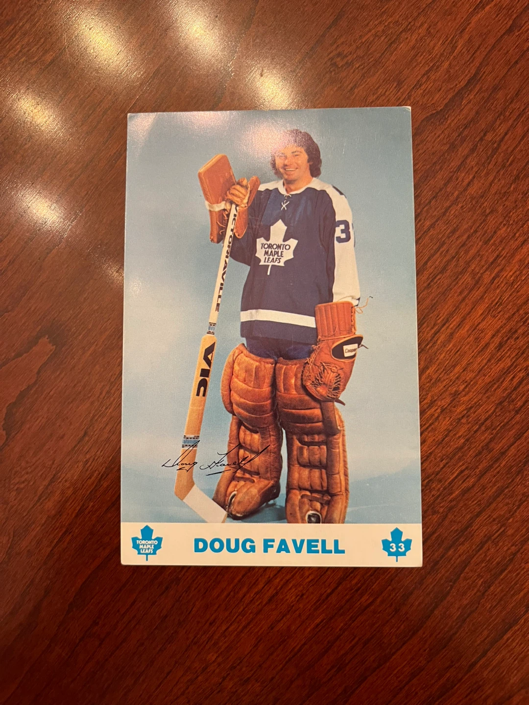 Doug Favell Postcard Photo