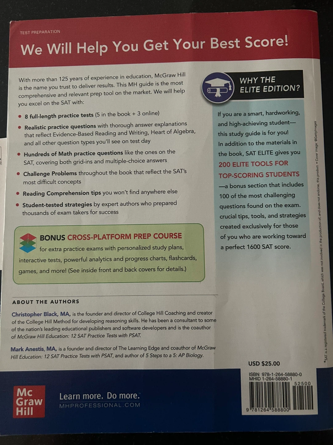 McGraw Hill SAT Elite 2023 Test Prep Book - photo 5