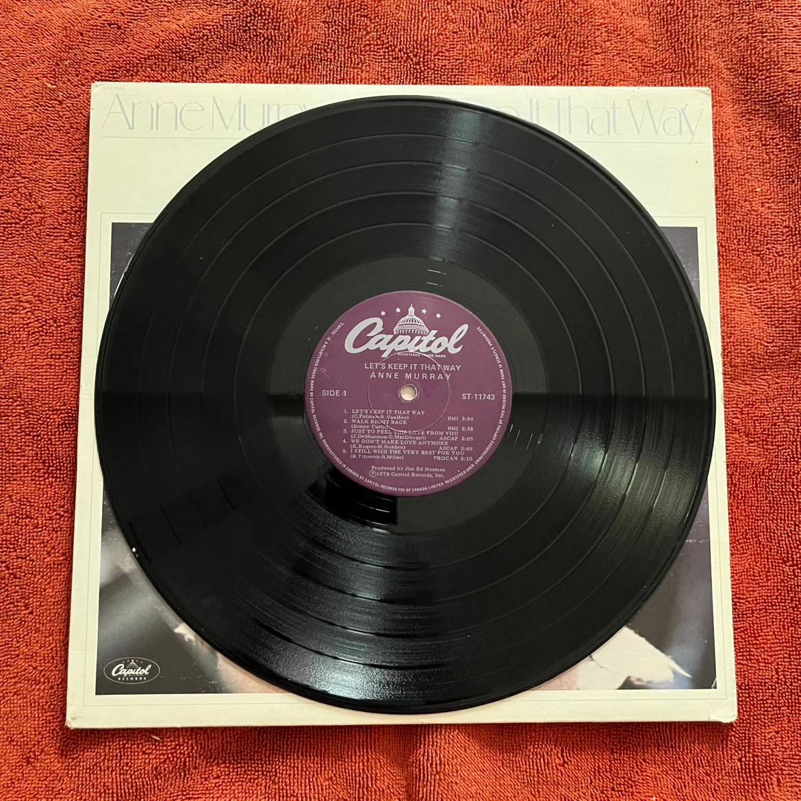 Anne Murray Let's Keep It That Way Vinyl Record - photo 2