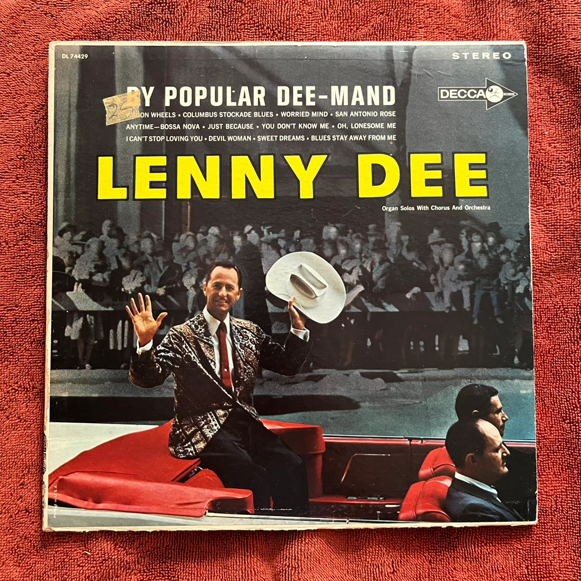 Lenny Dee By Popular Dee-Mand Vinyl Record
