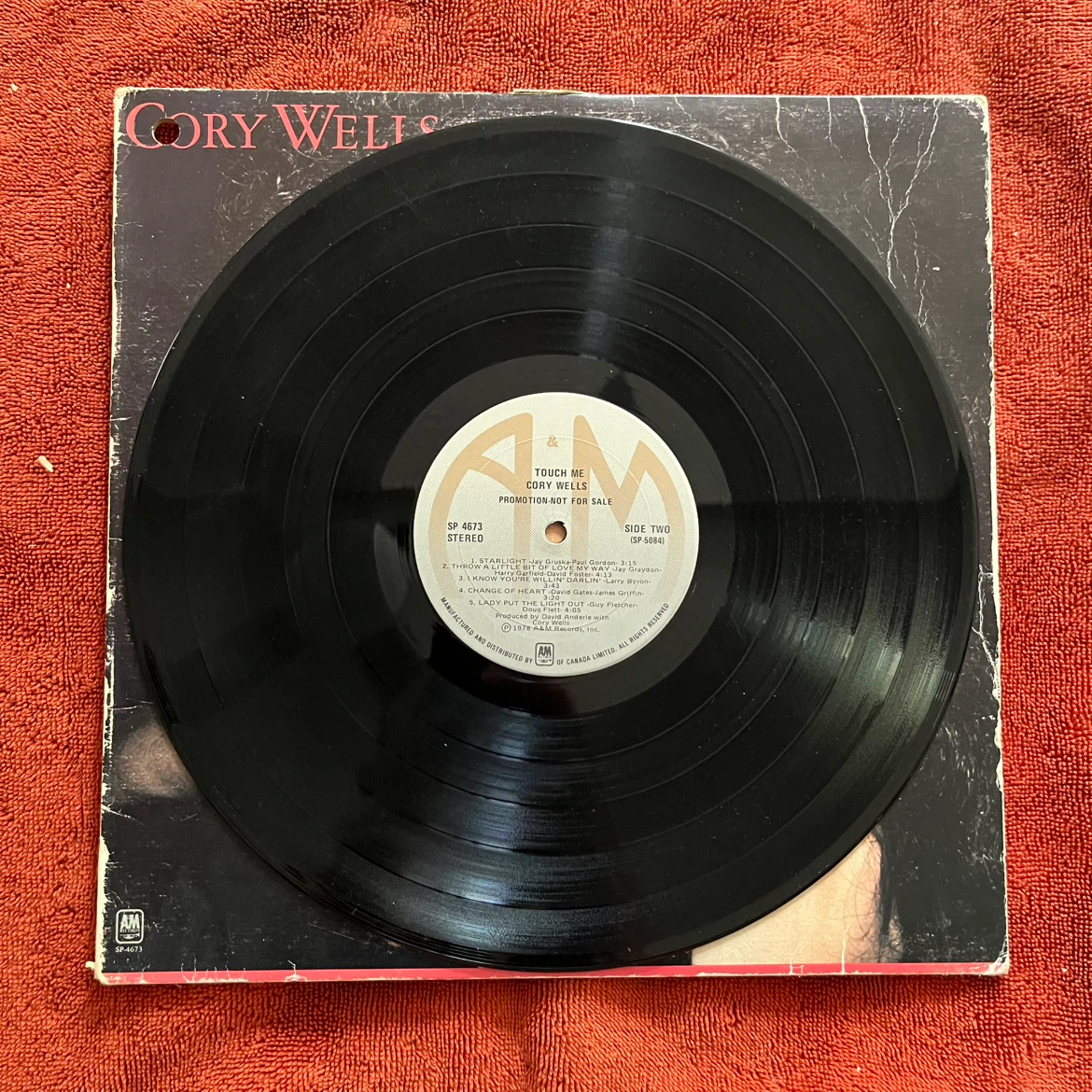 Cory Wells "Touch Me" Vinyl Record - photo 2