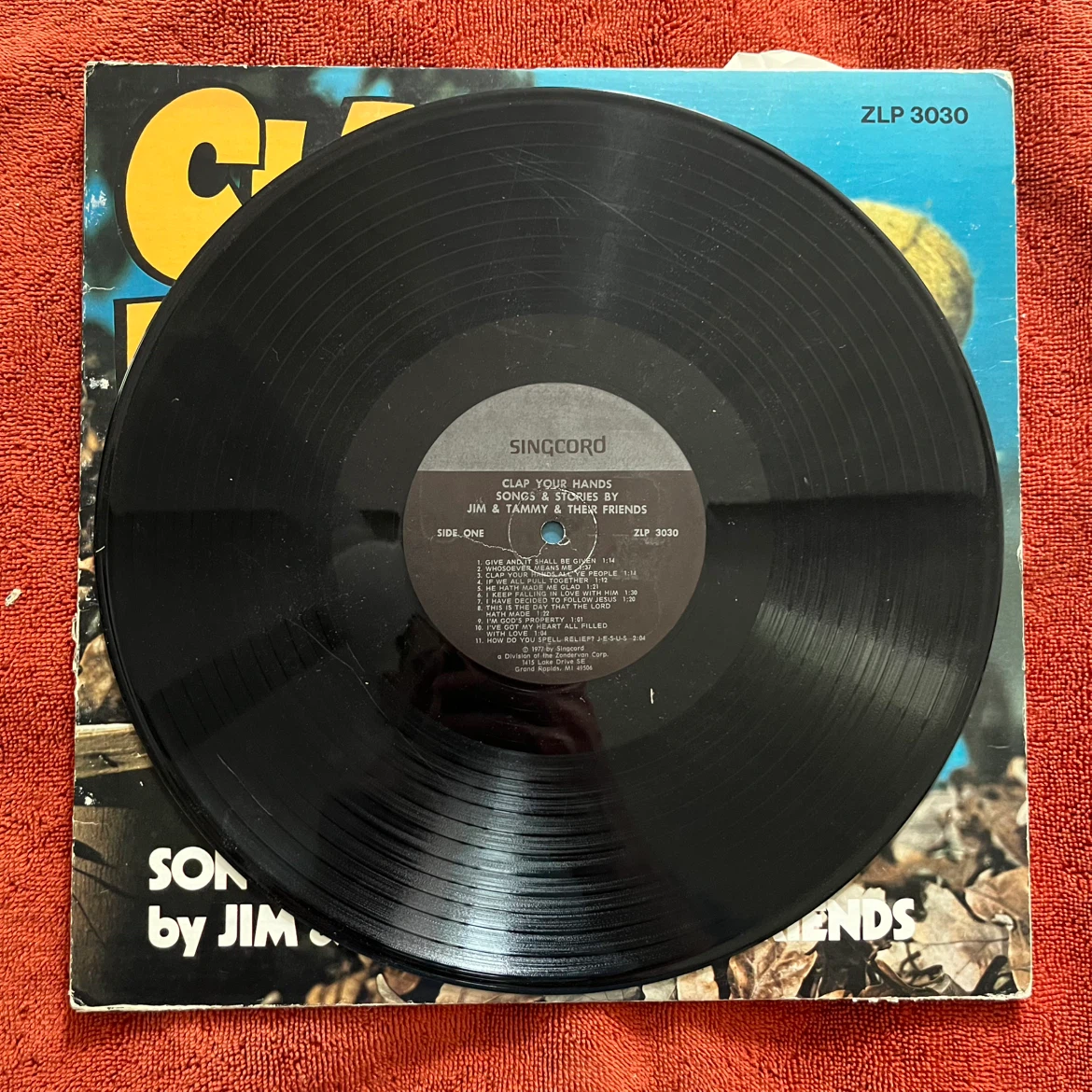 Clap Your Hands Songs & Stories Vinyl Record by Jim & Tammy - photo 2