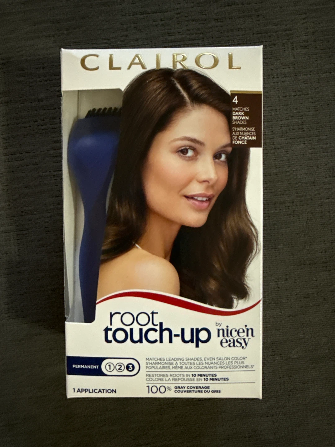 Clairol Root Touch-Up in #4 (dark brown)