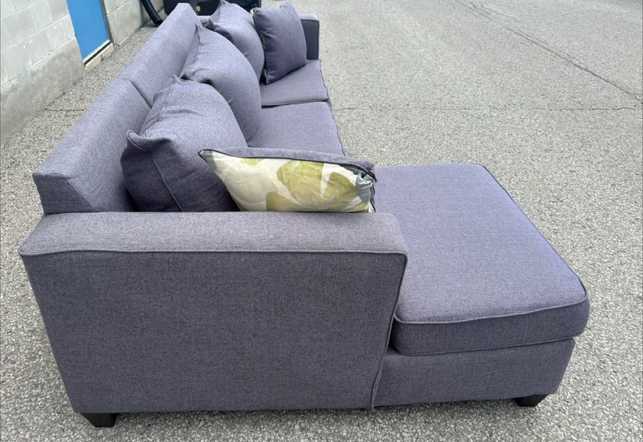 Grey Sectional Sofa with Pull-Out Bed - photo 3