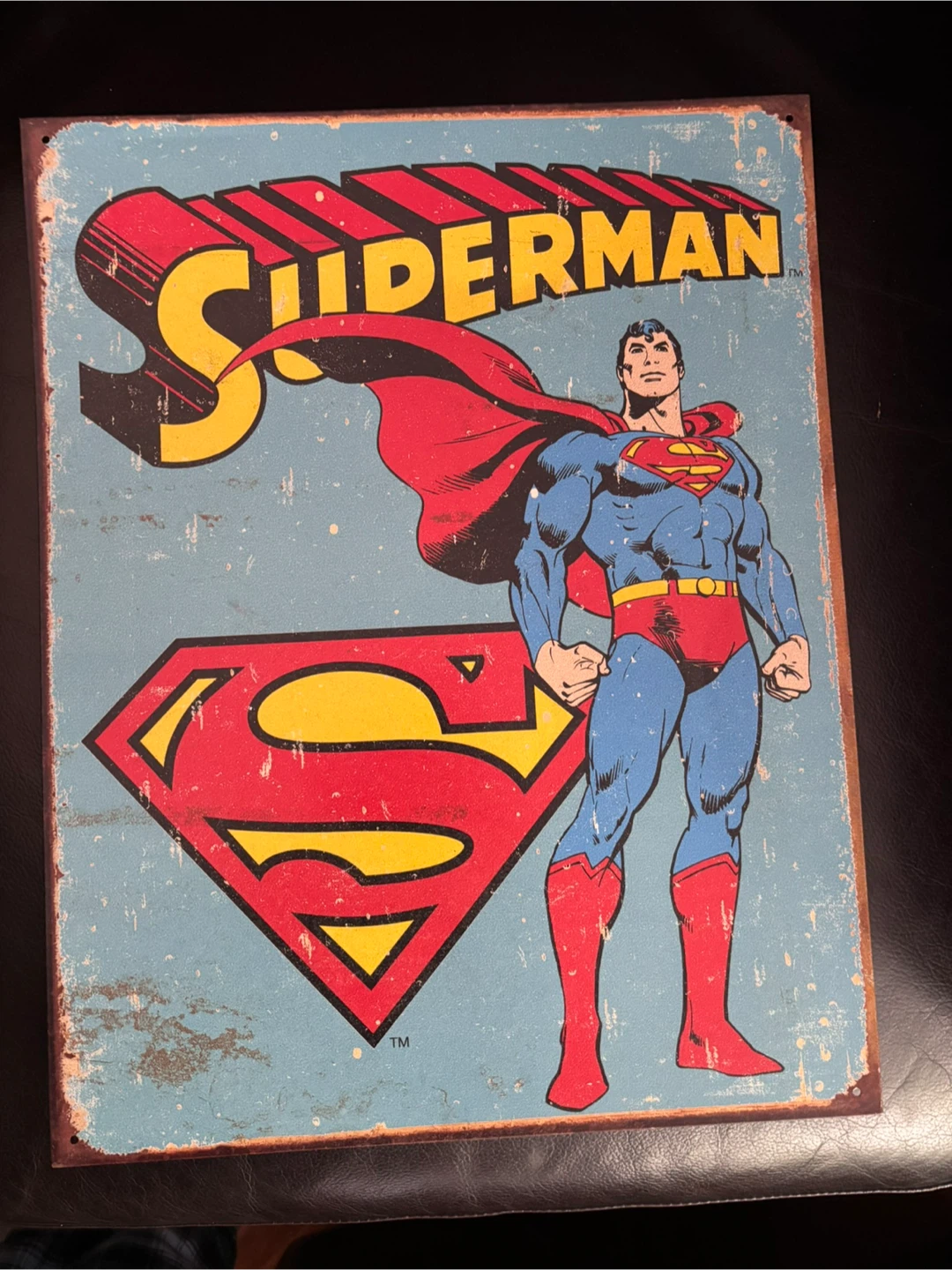 The Incredible Hulk and Superman Metal Signs