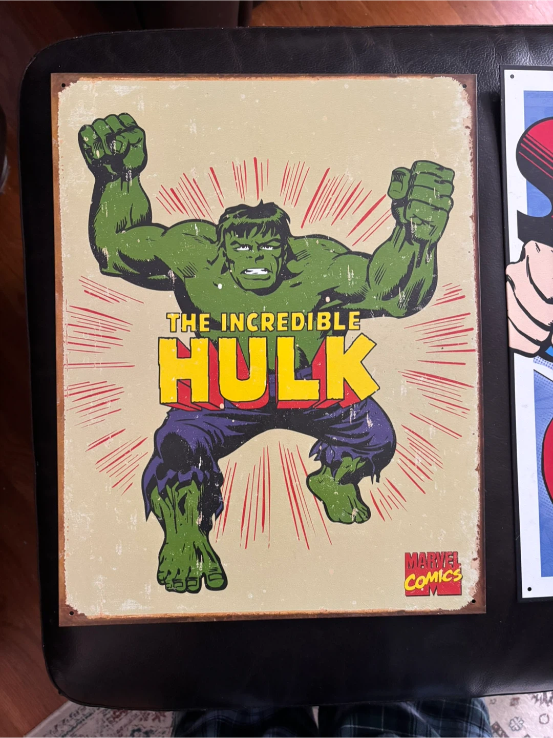 The Incredible Hulk and Superman Metal Signs - photo 2