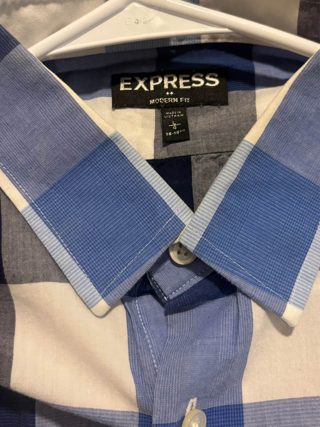 Express Men's Plaid Button-Up Shirt - photo 2