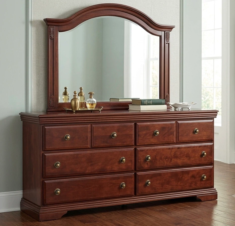 Cherry Wood Bedroom Set - photo 3