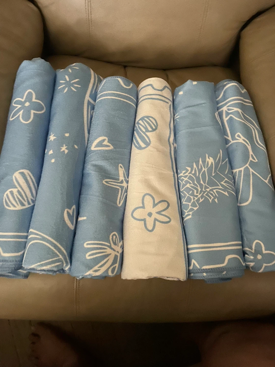 Bridal/Bachelorette 6pcs Beach Towel Set