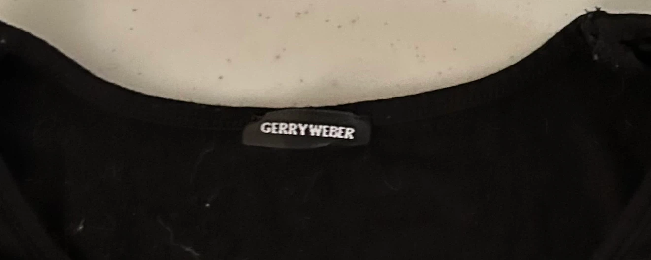 Gerry Weber Black Long Sleeve Vintage Top size 44 - photo 2