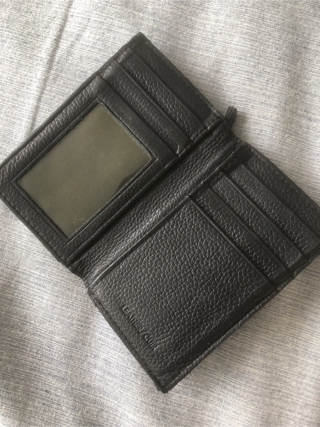Calvin Klein Black Leather Bi-Fold Wallet - photo 2