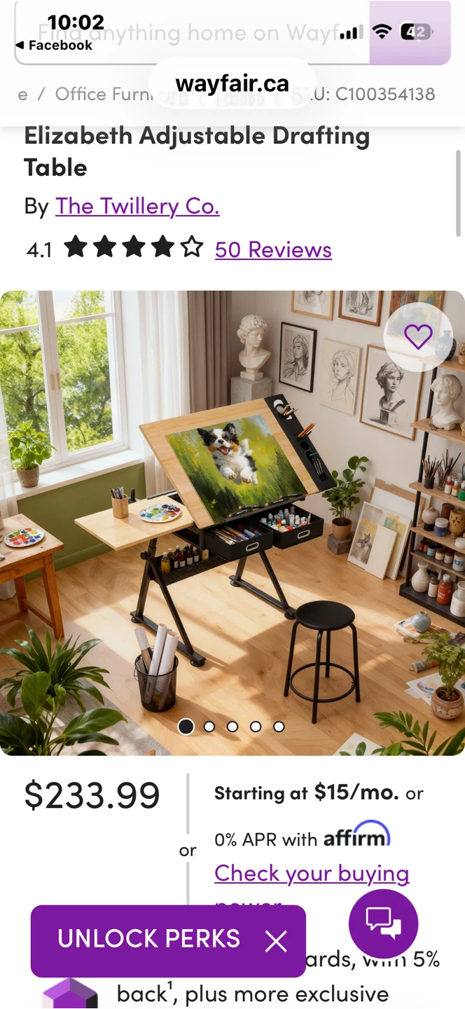 Elizabeth Adjustable Drafting Table by The Twillery Co. - photo 4