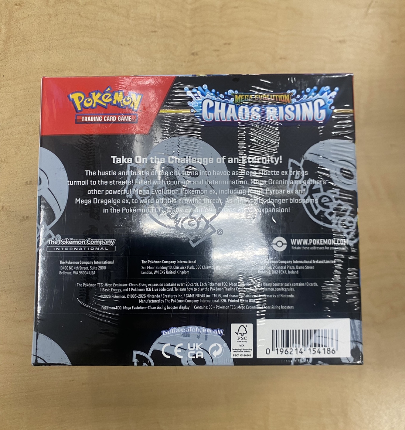 Pokemon TCG Mega Evolution Chaos Rising Booster Box - photo 2