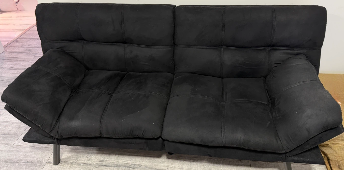 Black Futon Couch Sofa Bed