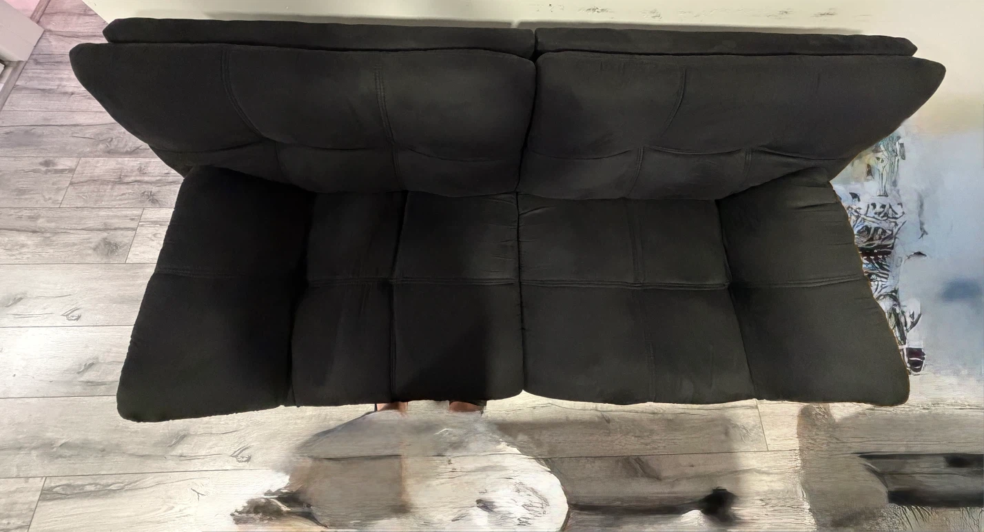 Black Futon Couch Sofa Bed - photo 2
