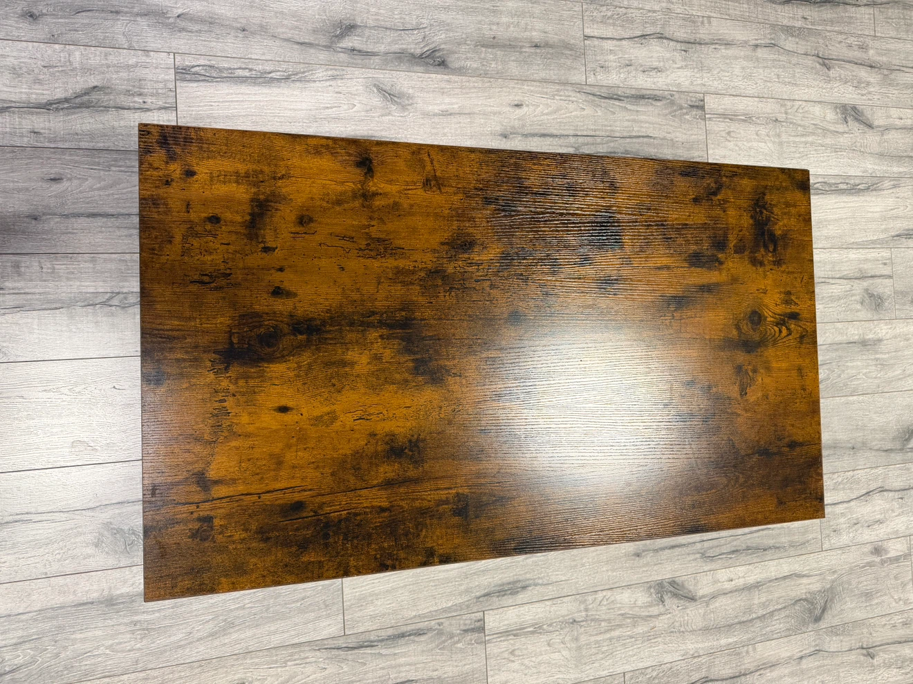 Industrial Coffee Table with Shelf