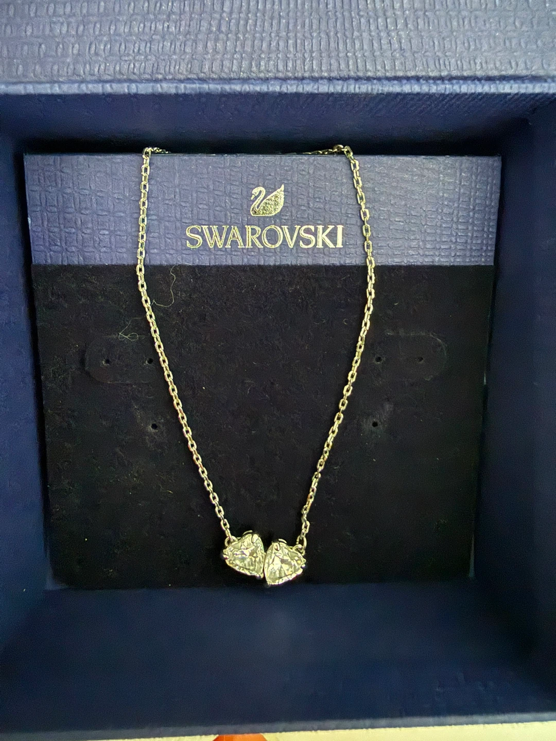 Swarovski Double Heart Necklace - photo 2