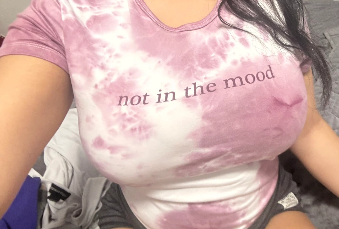 Tie-Dye "Not in the Mood" T-Shirt - photo 2