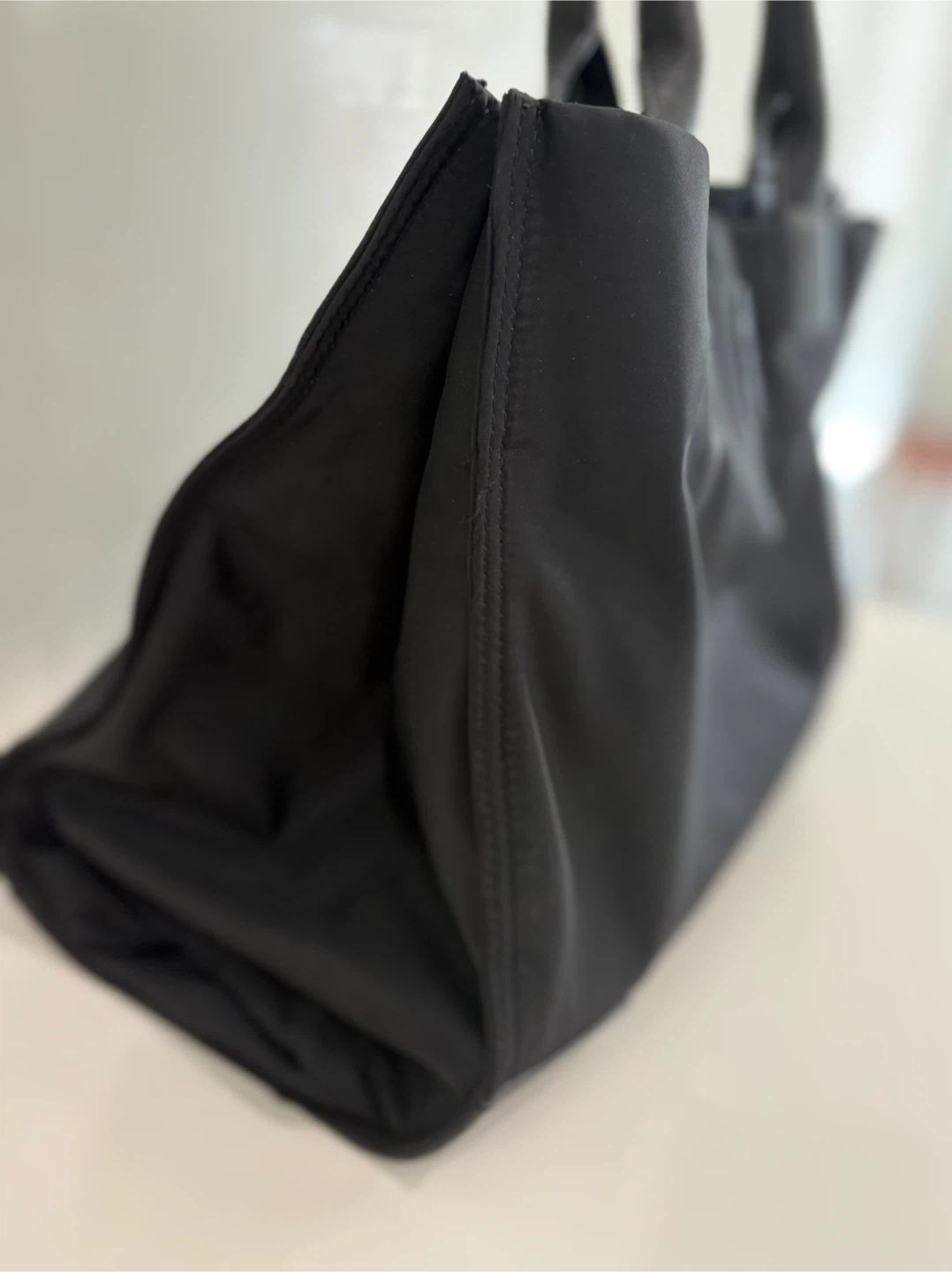 Tory Burch Ella Tote – Black Nylon & Leather - photo 3