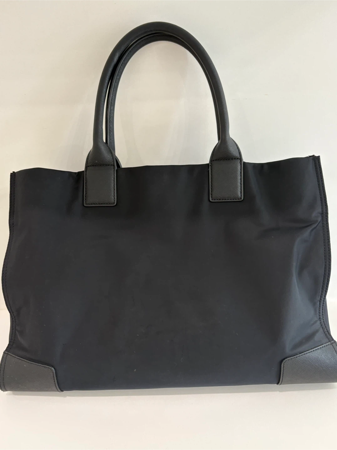 Tory Burch Ella Tote – Black Nylon & Leather - photo 4