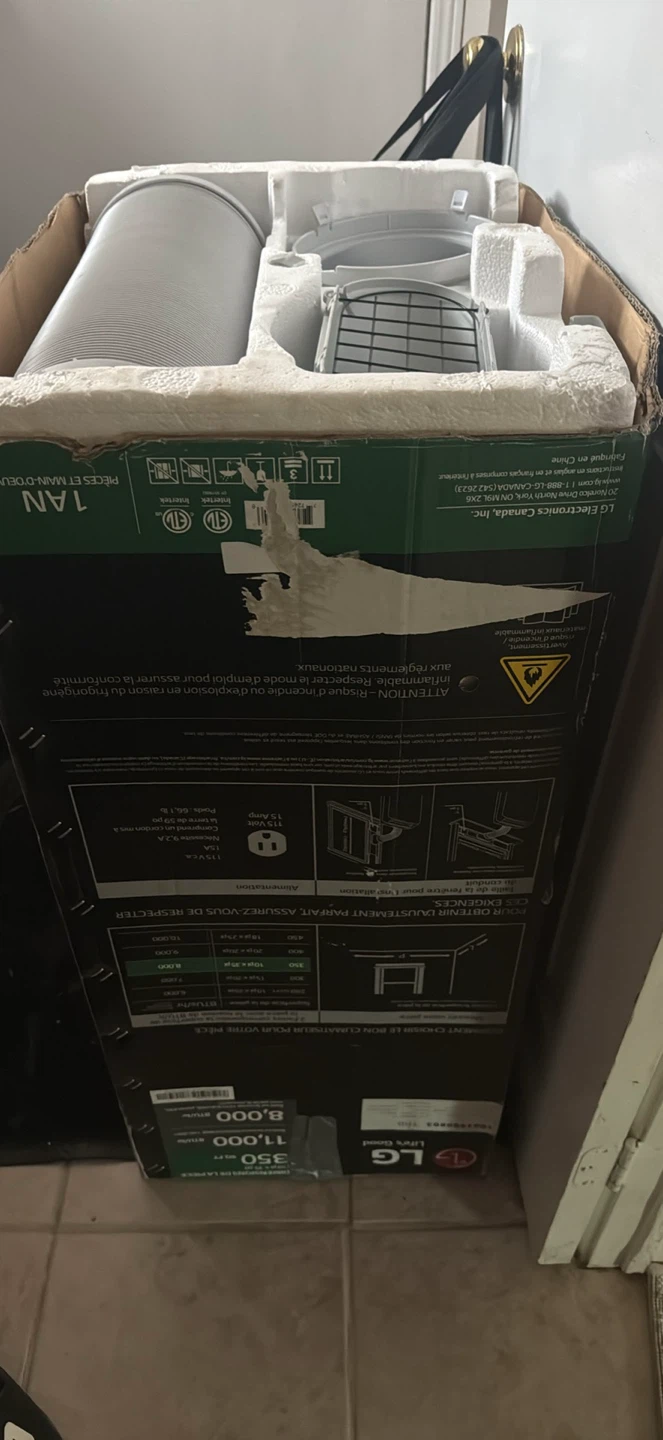 LG LP0821GSB Portable Air Conditioner 8,000 BTU - photo 3