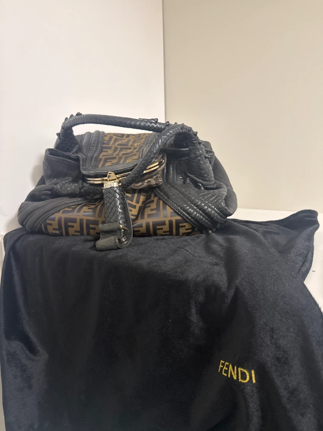 Fendi Zucca Canvas & Leather Handbag - photo 5