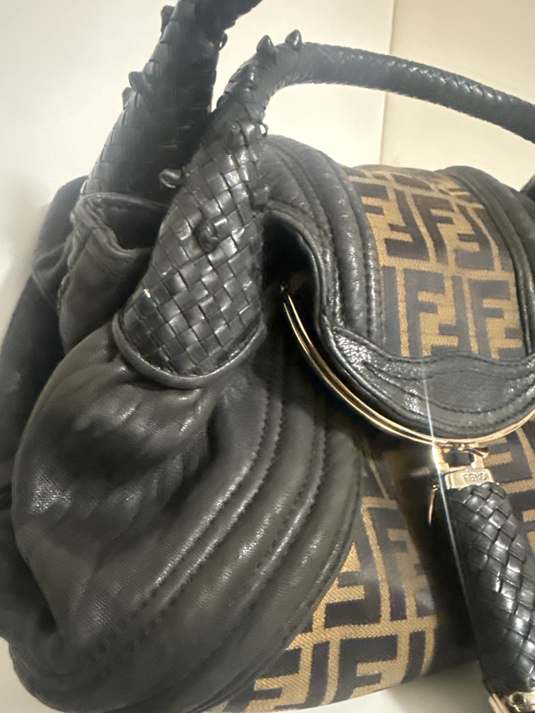 Fendi Zucca Canvas & Leather Handbag - photo 2