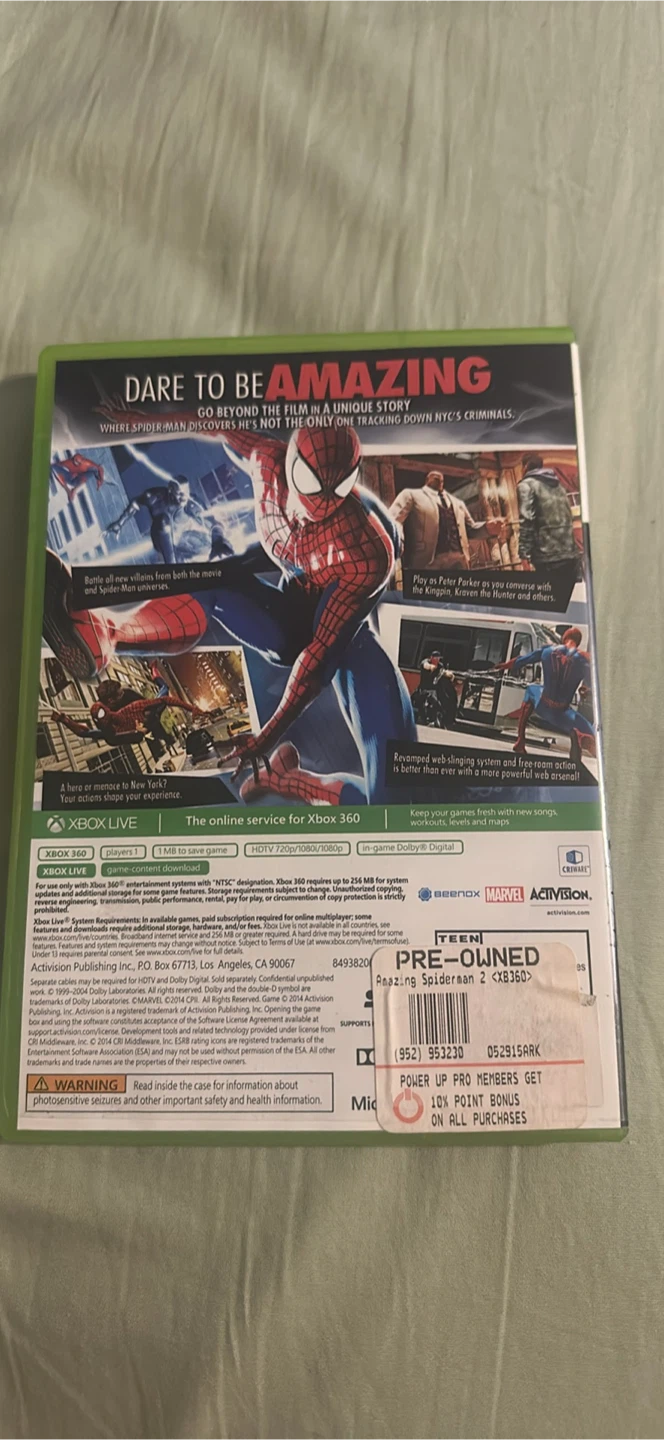 The Amazing Spider-Man 2 Video Game for Xbox 360 - photo 2