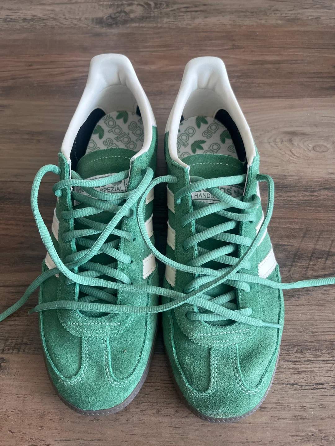 Adidas Handball Spezial Green Suede Sneakers