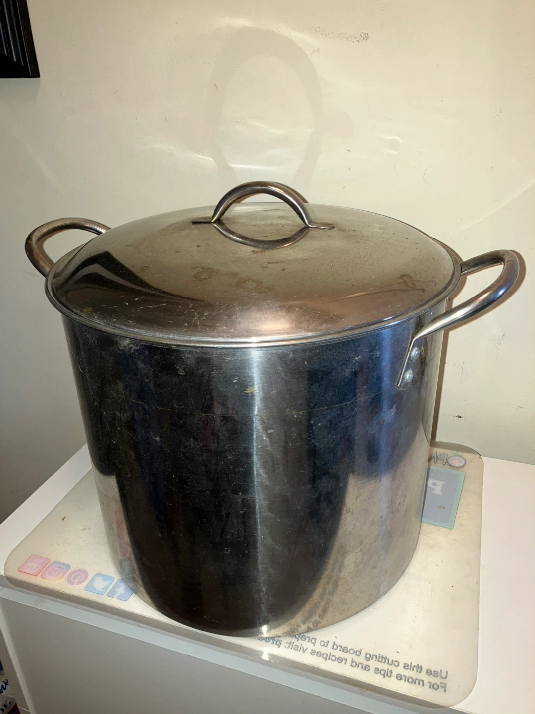 Large Stainless Steel Stock Pot with Lid-11.5” - photo 2