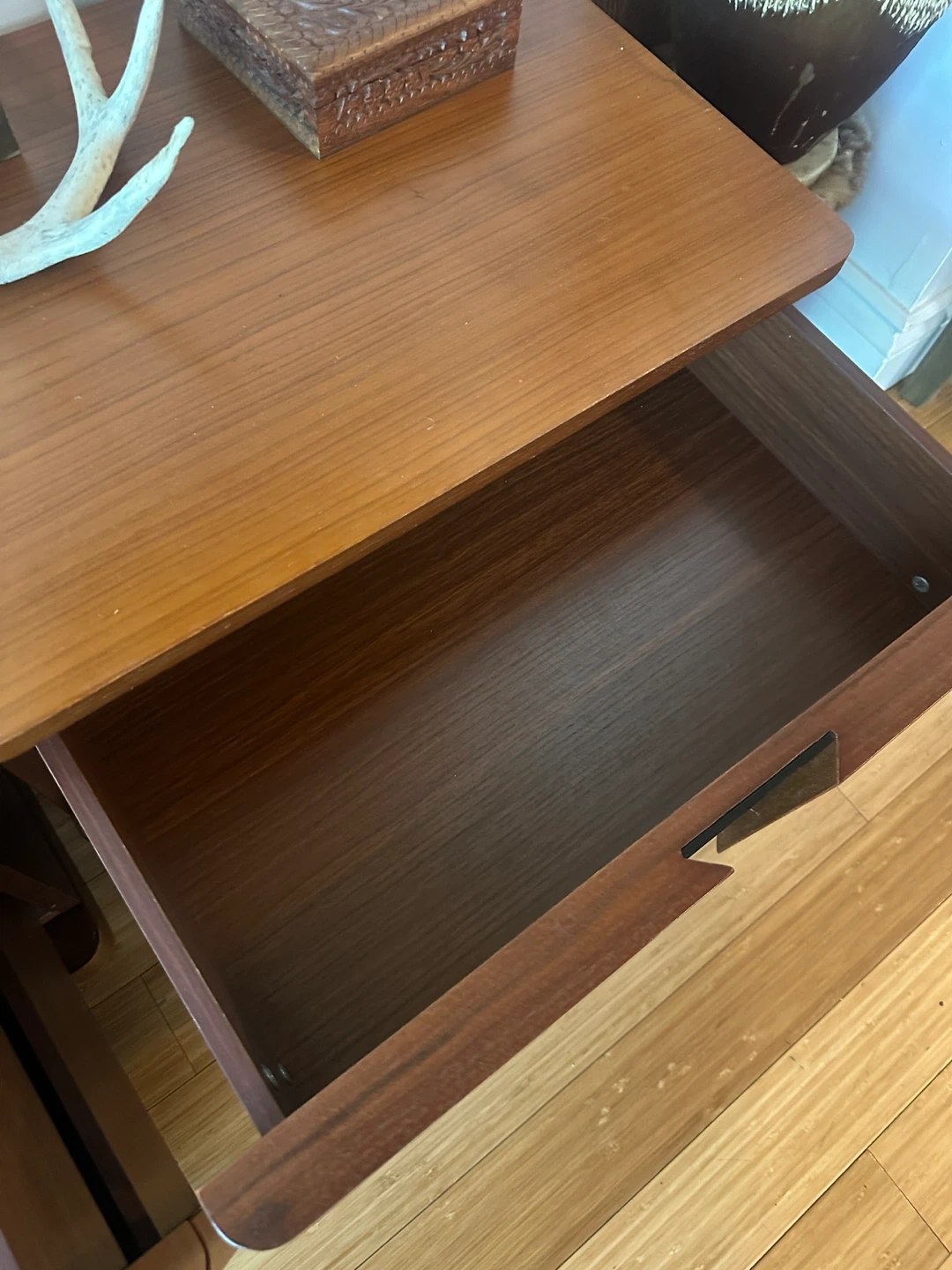 2 MOBILIA TEAK NIGHT STAND TABLES MID CENTURY MODERN STYLE - photo 2