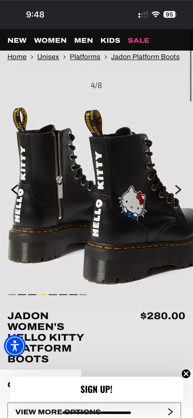 Dr. Martens Jadon Hello Kitty Platform Boots - photo 2