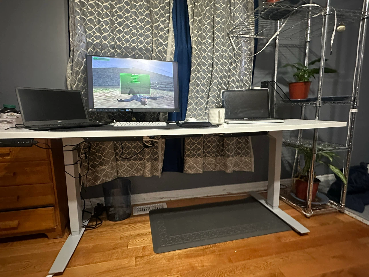 Uline 72x30 Electric Adjustable Height Sit-Stand Desk