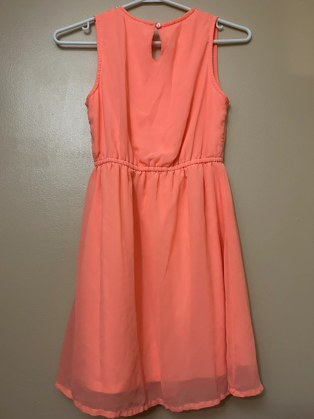 Japna Kids Coral Sleeveless V-Neck Summer Dress {size 12} - photo 2
