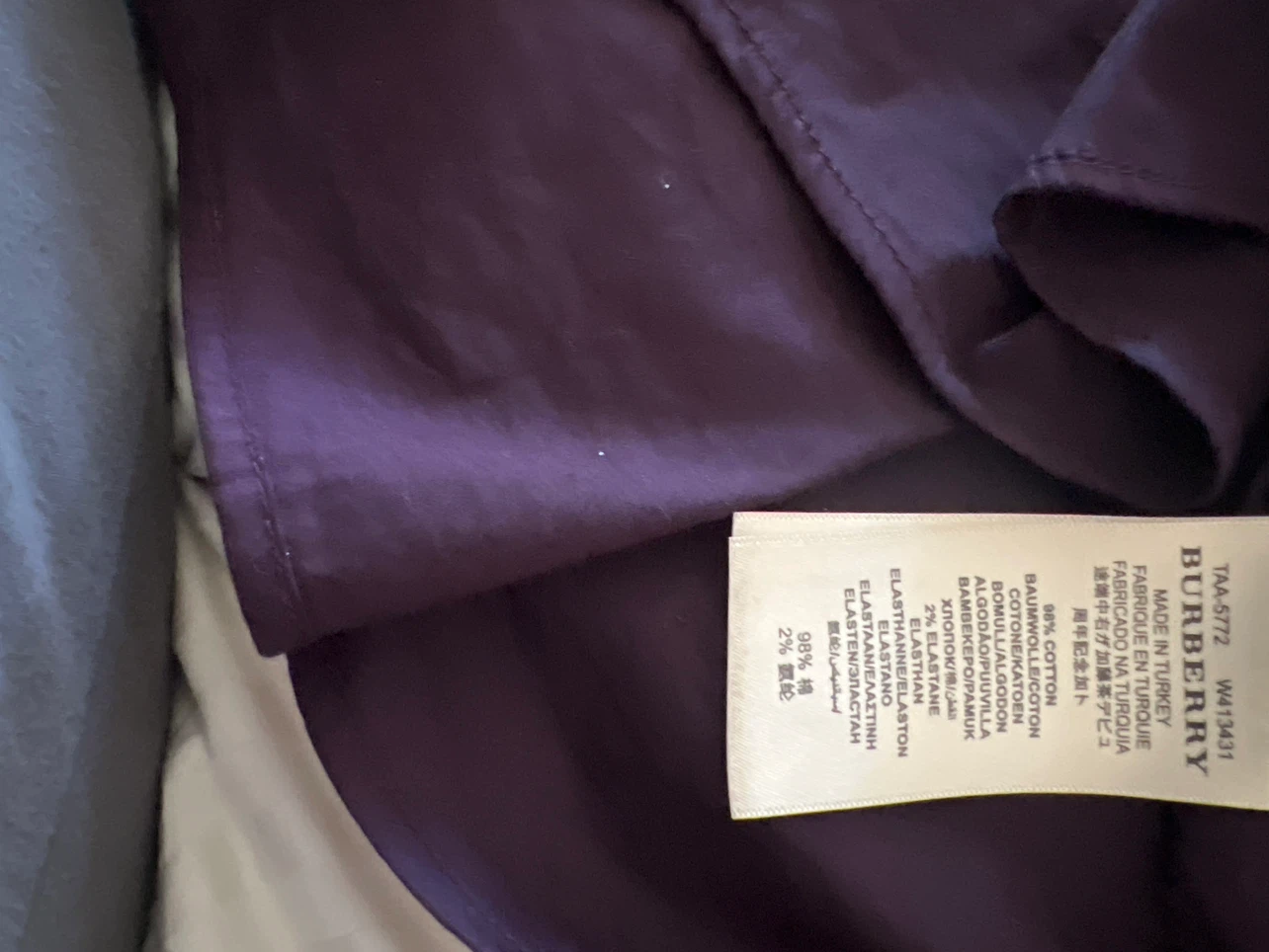 Burberry Button-Up Shirt - Purple - photo 3
