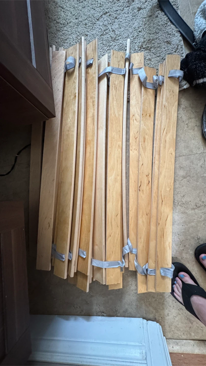 Queen size  wooden sleigh bed - photo 3