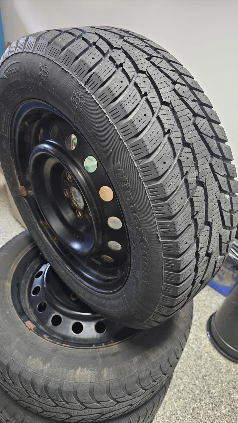 Set of 4 Winter Tires with Rims - photo 2