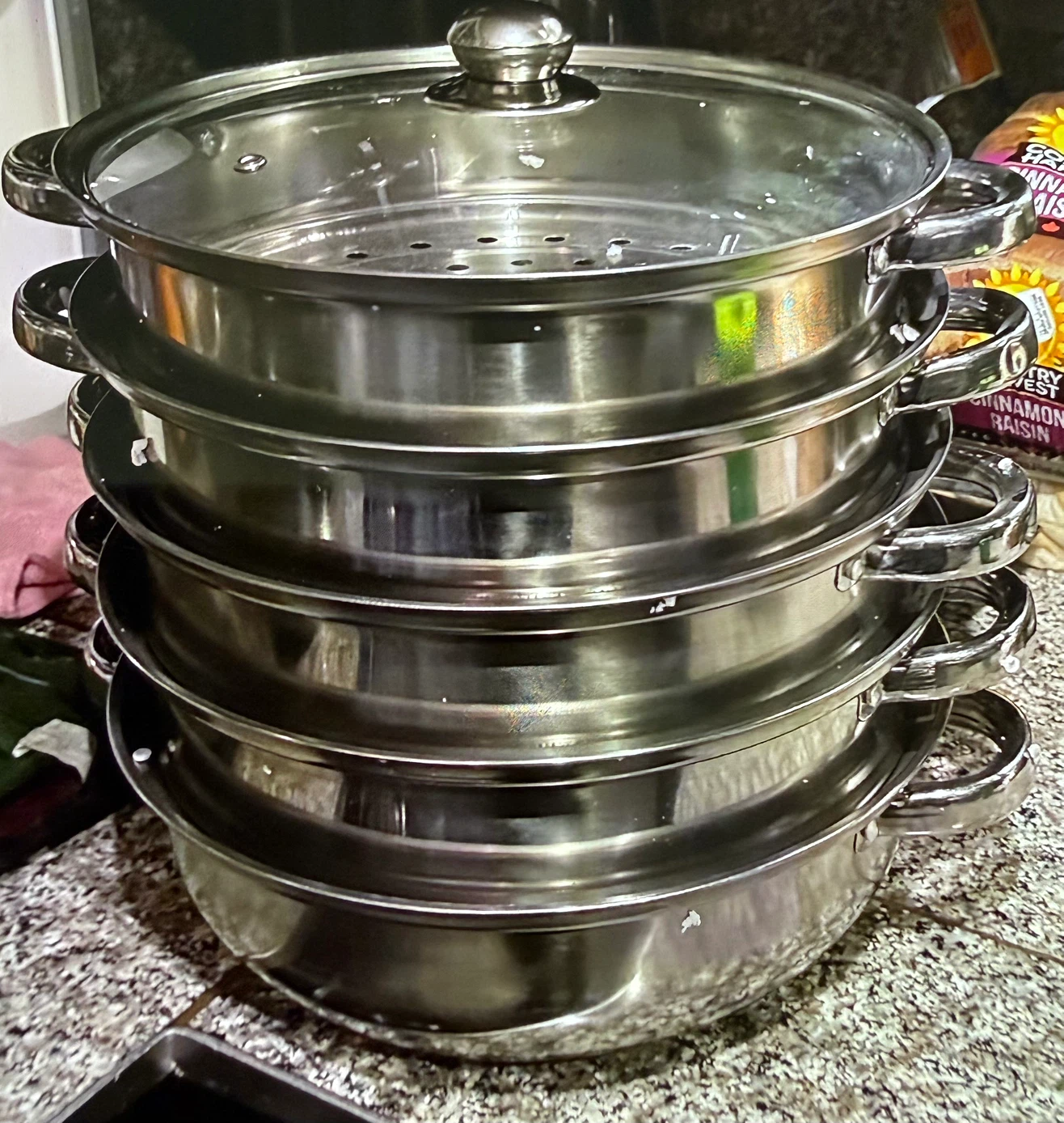 Stackable Stainless Steel Steamer Pot Set
