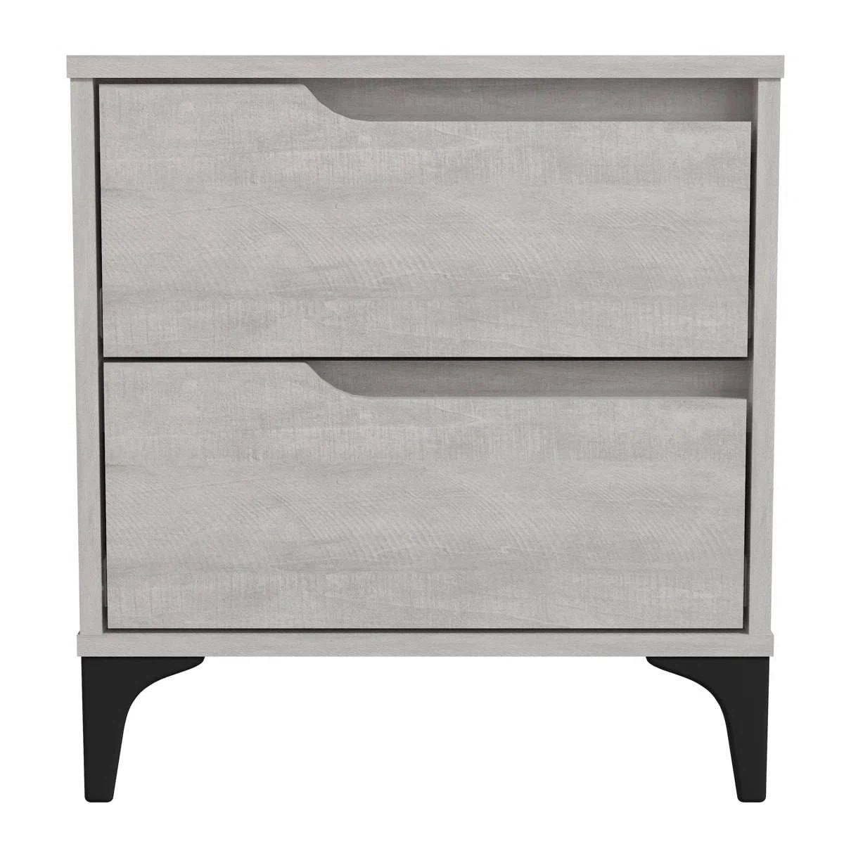 Norcross 20” 2-Drawer Nightstand – Dusty Grey Oak - photo 3