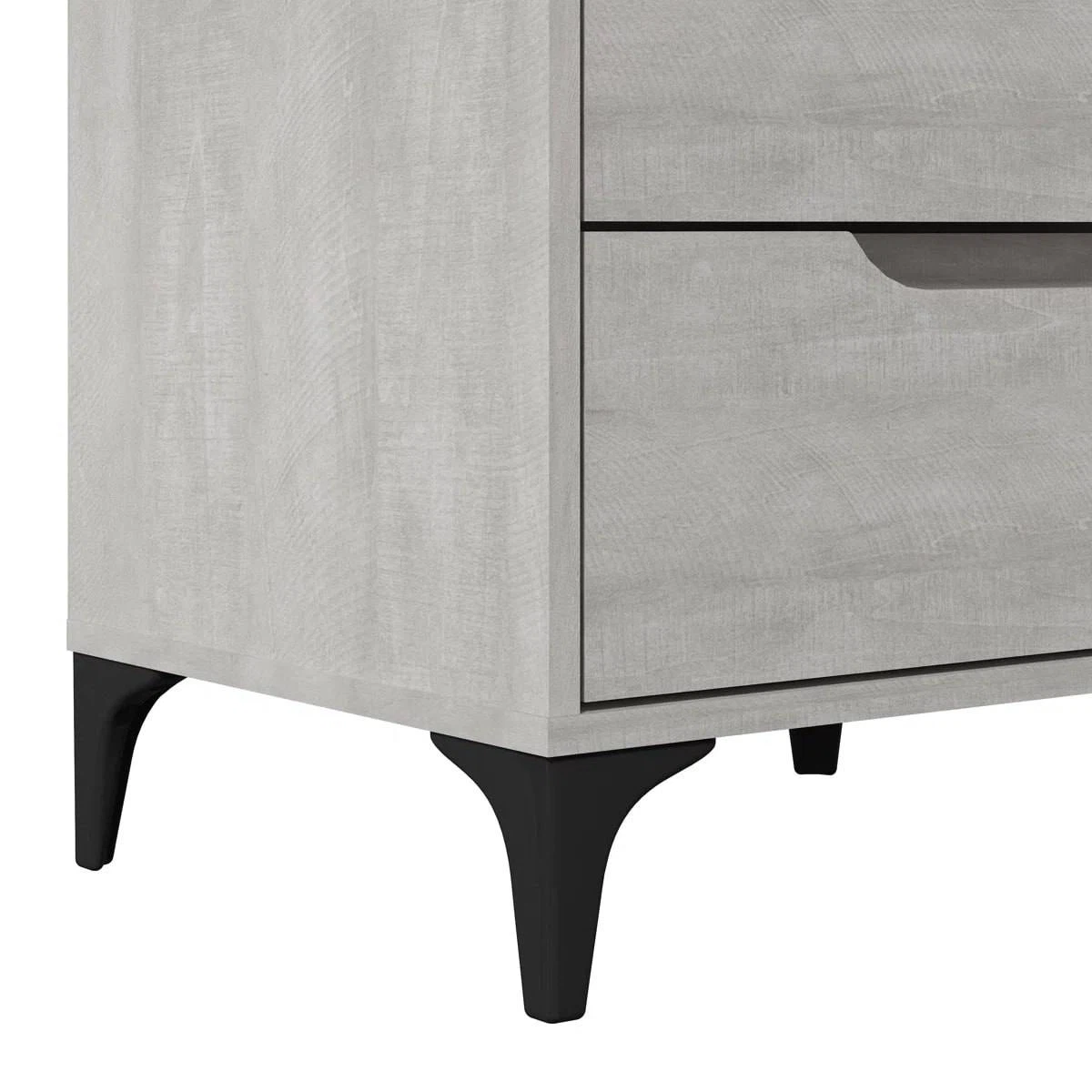 Norcross 20” 2-Drawer Nightstand – Dusty Grey Oak - photo 5