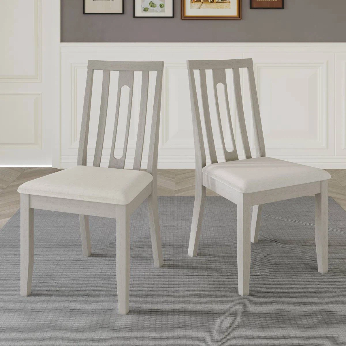 Ocossio Linen Upholstered Side Chair (Set of 4) - photo 2
