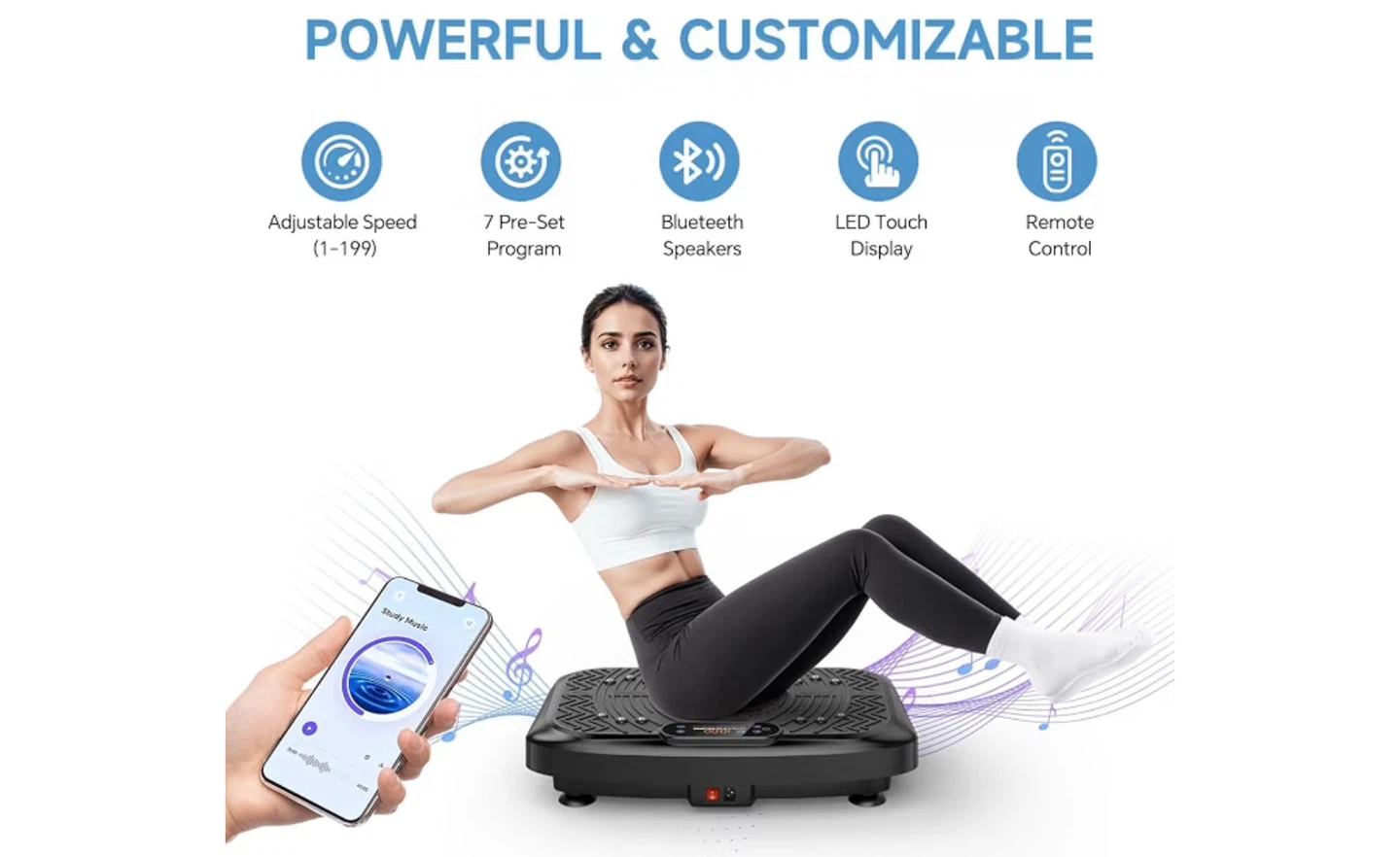 TAEVNO Bluetooth Vibration Plate - photo 2